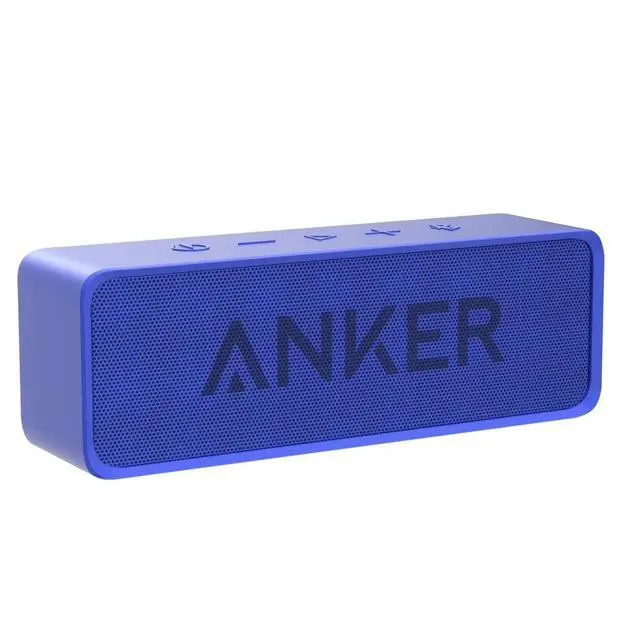 Alt view image 4 of 7 - Anker Soundcore Portable Bluetooth Speaker - Ideal for Travel, 24-Hour Playtime, 66-Feet Range, Dual-Driver, Portable Wireless SpeakerSuperior Sound, Low Distortion, Built-in Mic -Blue