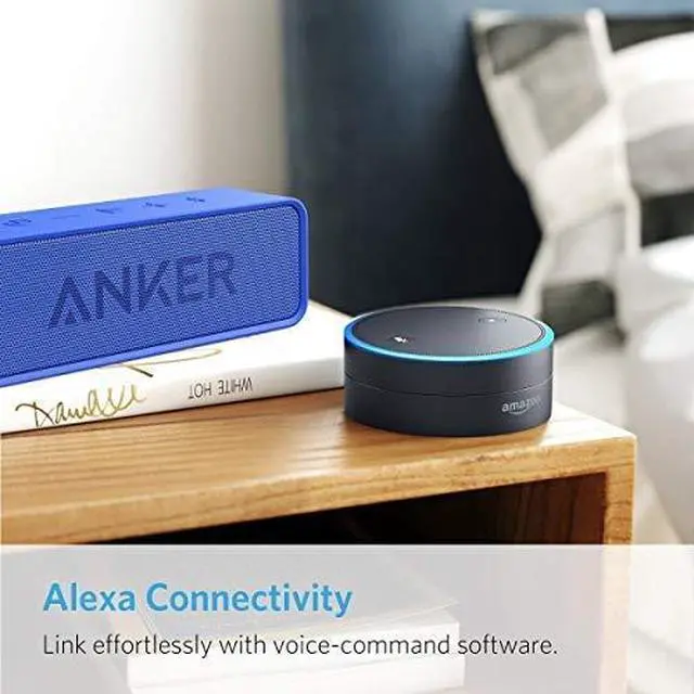 Alt view image 7 of 7 - Anker Soundcore Portable Bluetooth Speaker - Ideal for Travel, 24-Hour Playtime, 66-Feet Range, Dual-Driver, Portable Wireless SpeakerSuperior Sound, Low Distortion, Built-in Mic -Blue