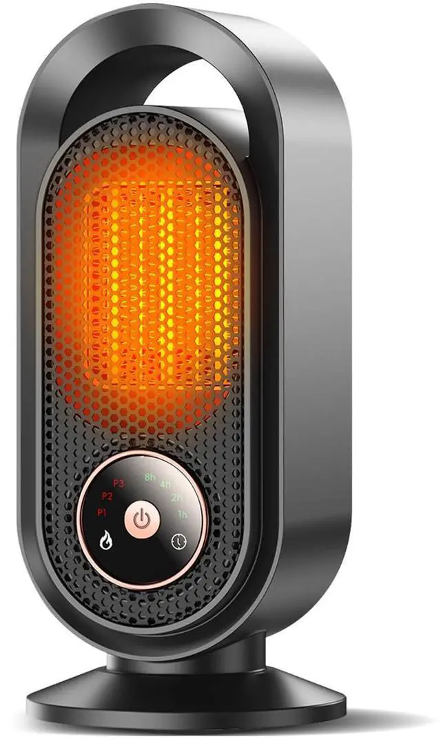 Main image of Space Heater, Portable Electric Small Heater for Indoor, 1500W PTC Ceramic Fast Safety Heater for Desk Office Bedroom Home,12H Timer, 3 Modes, Overheating & Tip-Over Protection