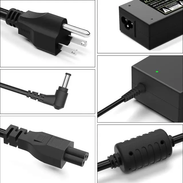 Alt view image 2 of 7 - 90W DC19V 4.74A Laptop Charger for Asus Toshiba Switching AC Adapter Supply | Suitable Laptop PC Computer Charger Power Cord, 3 Pin 90 Watt AC to DC 19V with 10.56ft Long Cable, 5.5x2.5mm Plug