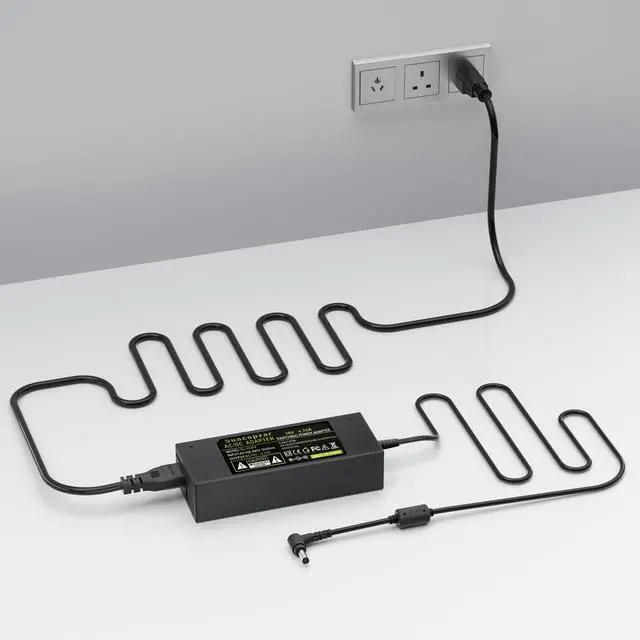 Alt view image 5 of 7 - 90W DC19V 4.74A Laptop Charger for Asus Toshiba Switching AC Adapter Supply | Suitable Laptop PC Computer Charger Power Cord, 3 Pin 90 Watt AC to DC 19V with 10.56ft Long Cable, 5.5x2.5mm Plug