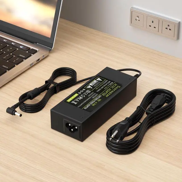 Alt view image 6 of 7 - 90W DC19V 4.74A Laptop Charger for Asus Toshiba Switching AC Adapter Supply | Suitable Laptop PC Computer Charger Power Cord, 3 Pin 90 Watt AC to DC 19V with 10.56ft Long Cable, 5.5x2.5mm Plug