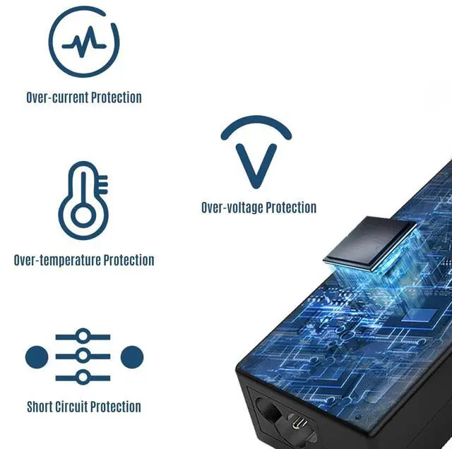 Alt view image 4 of 4 - Kado Power Adapter 19V-3.42A 7.5mm x 5.0mm AC/DC Power Cord Genuine Parts Made for Sceptre Monitor E248B-FWN240W C305B-200UN1T.1 C305B-FUN200W C305B-FUN200W1 E305B-FU200T C345B-QUT168