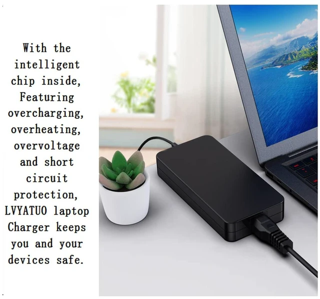 Alt view image 7 of 7 - 19V 6.32A 120W AC Adapter Fit for Asus FX504 UX510UW N56J N56VM N56VZ N750 N500 G50 N53S N55 Laptop, A15-120P1A PA-1121-28 Charger