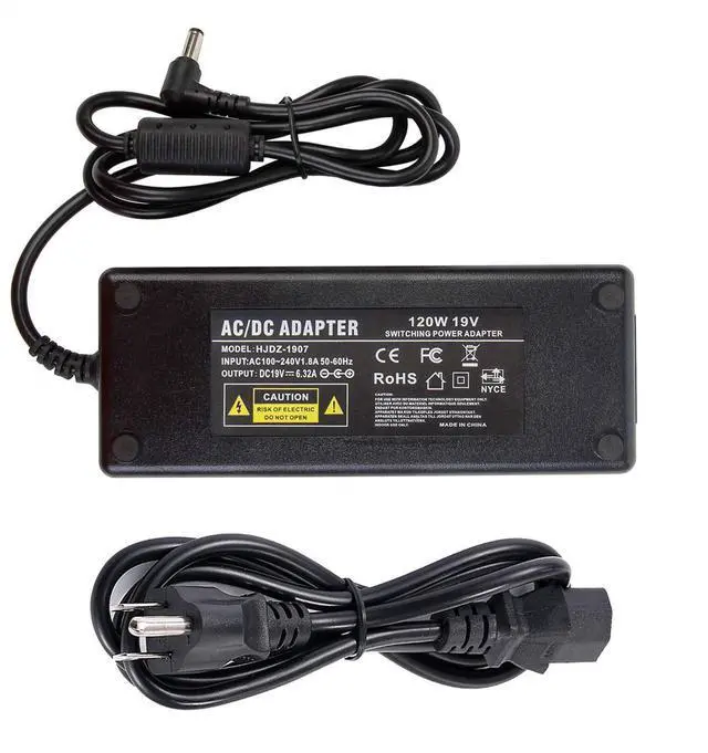 Main image of 19V 6.32A Power Supply, 19V 6.32A 120W AC Adapter Charger ADP-120ZB BB for ASUS FX504 UX510UW N56J N56VM N56VZ N750 GL502 Q550LF N550JV F554LA