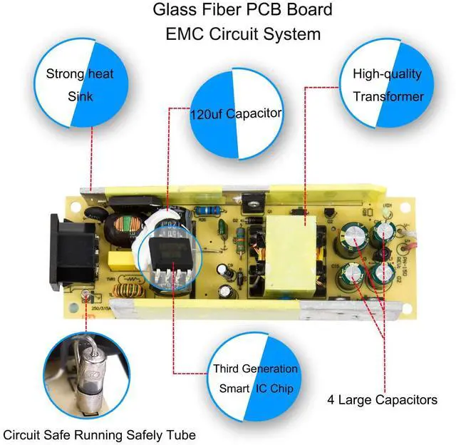 Alt view image 5 of 7 - 19V 6.32A Power Supply, 19V 6.32A 120W AC Adapter Charger ADP-120ZB BB for ASUS FX504 UX510UW N56J N56VM N56VZ N750 GL502 Q550LF N550JV F554LA