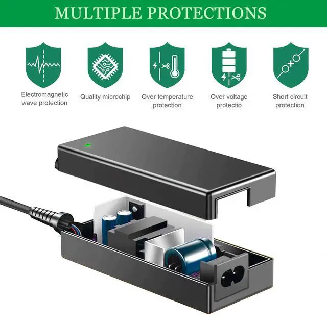 Alt view image 7 of 7 - 19V 3.42A DC Power Supply Adapter 19 Volt Laptop Charger AC 100-240V 50-60hz, Compatible for 19Vdc Gateway Toshiba Acer Lenovo Asus Samsung Laptop JBL Speaker LG LCD Monitor.