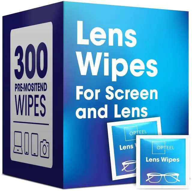 Main image of Screen Cleaner Wipes  Quick Dry, Streak-Free Screen Wipes for Electronics, Phones, Computers, Cameras, and All Lenses, Soft & Gentle, 300ct, Pre-Moistened & Individually Wrapped