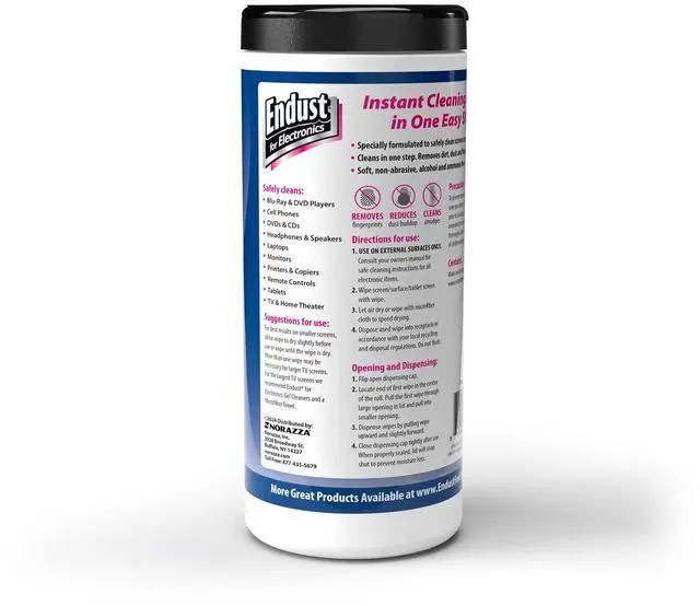 Alt view image 3 of 5 - Electronics; Screen & Surface Cleaning Wipes, For TV, Phone, Computer Monitor, Laptop, Tablet, Pre-Moistened, Alcohol and Ammonia Free, 70 Count, 6 Pack (11506P6)