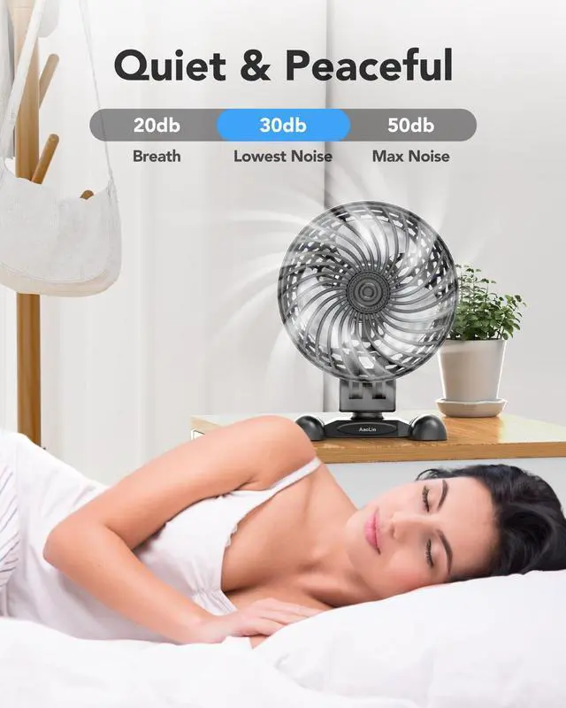 Alt view image 3 of 7 - USB Desk Fan, Table Fan with CVT Variable Speeds, Quiet Portable, Desktop Mini Personal Fan for Room, Home, Office (Black-02)