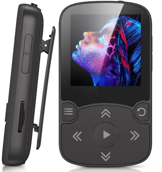 Main image of 64GB MP3 Player with Clip, A65 Bluetooth 5.3 Lossless Sound with FM Radio, Voice Recorder for Sport Running, Supports up to 128GB TF Card, Black