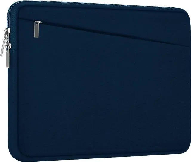 Main image of Laptop Sleeve Case, 15.6 inch, Durable Computer Carrying Bag Protective Case Briefcase Handbag with Front Pocket, Slim Laptop Cover for 15.6 Inch HP, Dell, Lenovo, Asus, Notebook, Blue