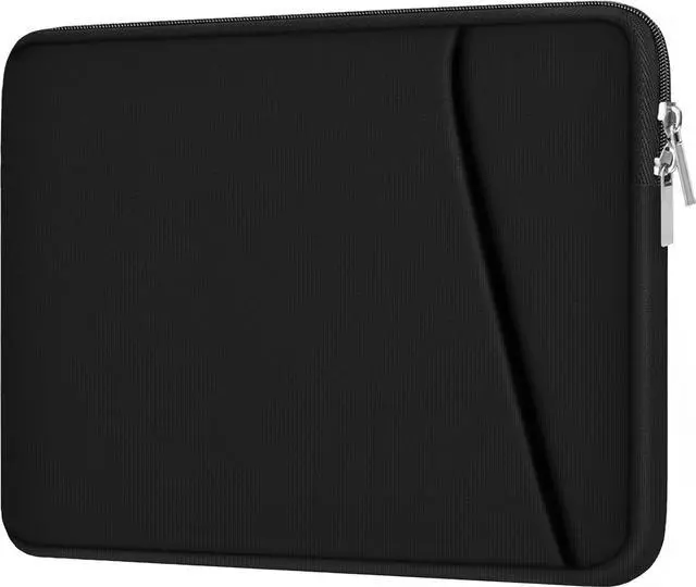 Main image of Laptop Sleeve, Durable Briefcase Shockproof Protective Case, Handbags Portable Laptop Bag for 15.6 inch HP Dell Asus Lenovo Notebook Computer with Front Pocket, Black