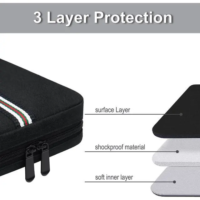 Alt view image 4 of 7 - Laptop Bag Briefcase 15.6 inch, Water Resistant Protective Laptop Sleeve Case Durable Traveling Computer Carrying Bag Compatible for HP, Dell, Acer, Asus, Lenovo, Notebook, Black