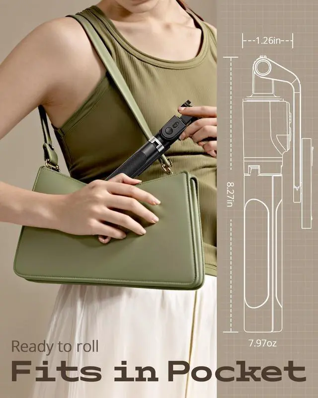 Alt view image 6 of 7 - Selfie Stick Tripod for iPhone and Android, 52'' Extendable Phone Tripod Stand with Remote, Portable Selfie Sticks with Phone Holder for Video Recording & Travel