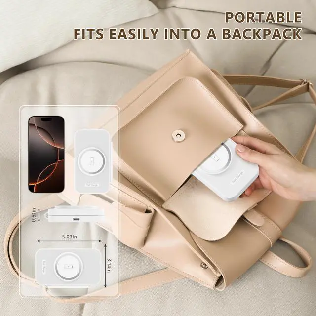 Alt view image 7 of 7 - 2025 Traveling Portable Wireless Mag-Safe Fast Charging Station,Magnetic 3 in 1 Charger for iPhone 17 16 15 14 13 12 Pro Max Plus,Apple Watch Series & Air pods 4 3 2 Pro-Gifts for Family