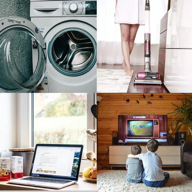 Alt view image 6 of 6 - White Flat Plug Extension Cord 12 ft, Indoor Extension Cord, 16/3 SPT-3 13A 3 Prong Power Cord for Kitchens, Behind Furniture, Office, UL Listed