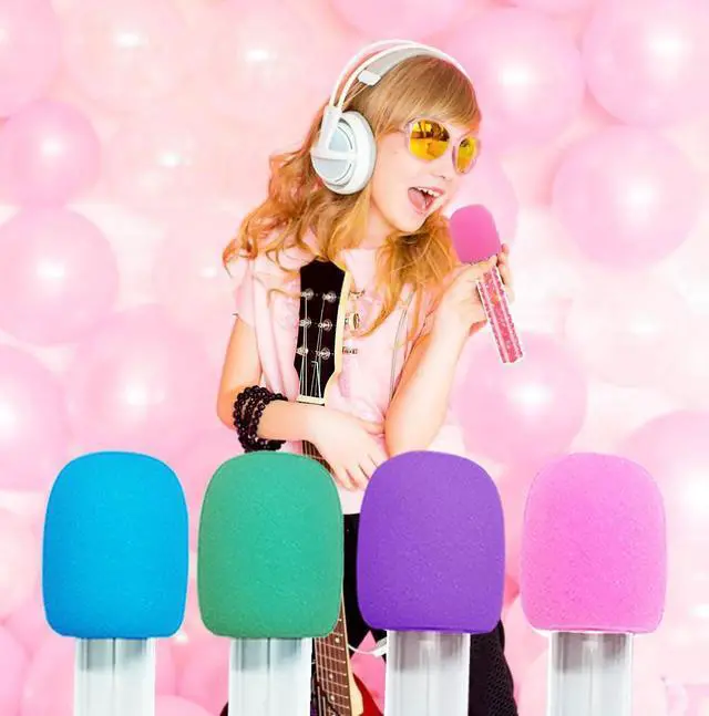 Alt view image 3 of 4 - Microphone Candy Tubes Colorful Fake Prop Microphone Plastic Microphone Shape Candy Tube (16)