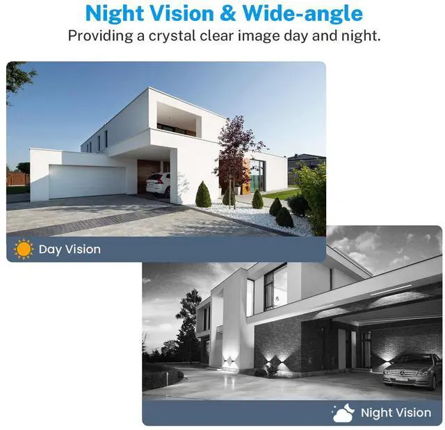 Alt view image 5 of 7 - 1080p Wireless Video Doorbell Camera, Battery Powered, AI Human and Motion Detection, 2 Way Talk, Night Vision, Cloud Storage (Sold Separately), 2.4G WiFi Only, Indoor/Outdoor Surveillance