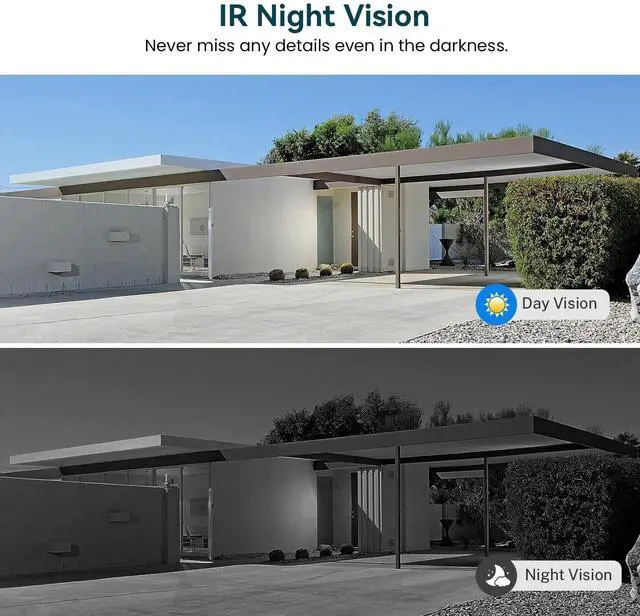 Alt view image 6 of 7 - 1080p Wireless Wi-Fi Video Doorbell Camera with Night Vision, Two Way Audio, 2.4G WiFi Only, AI Motion Detection and Cloud Storage (Sold Separately)