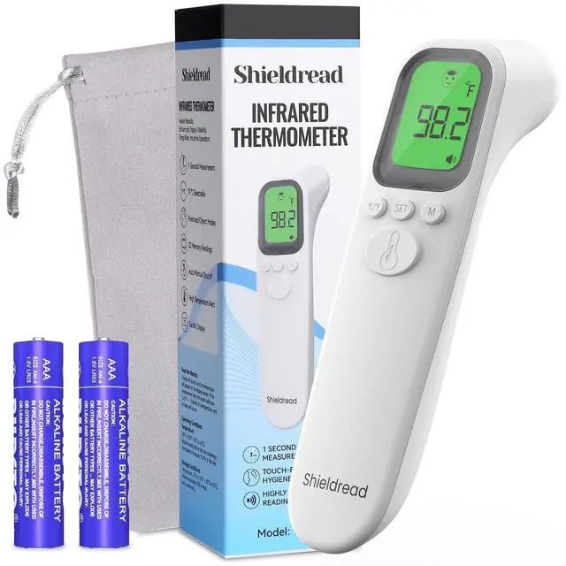 Main image of Non-Contact Forehead Basal Thermometer for Kids and Adults, Digital Fever Thermometer, Accurate Temperature Reading, LCD Screen, Fever Alarm, Memory Recall, Forehead & Object Mode