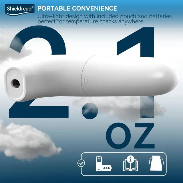 Alt view image 6 of 7 - Non-Contact Forehead Basal Thermometer for Kids and Adults, Digital Fever Thermometer, Accurate Temperature Reading, LCD Screen, Fever Alarm, Memory Recall, Forehead & Object Mode