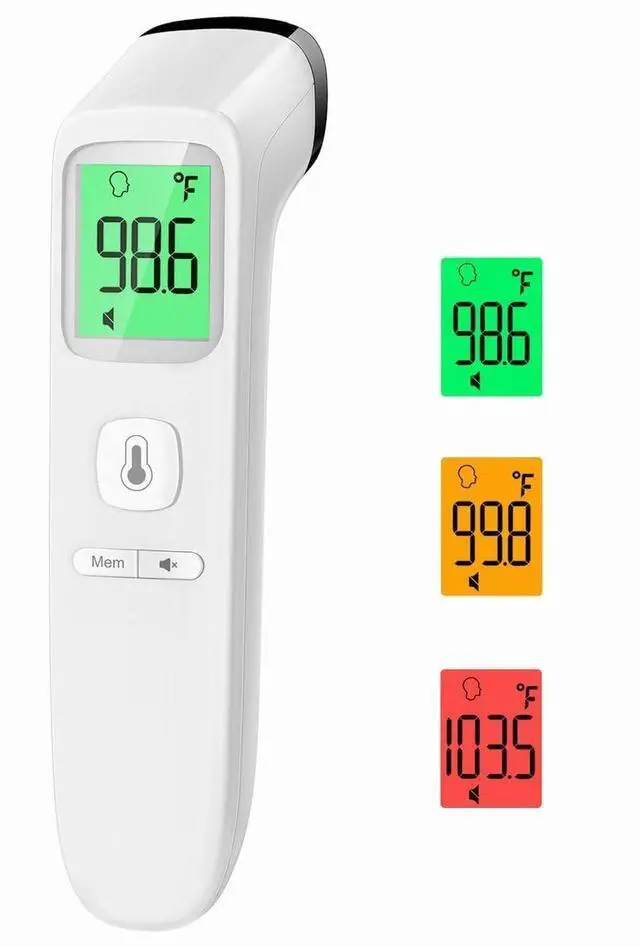 Main image of No-Touch Thermometer for Adults and Kids, Fast Accurate Digital Thermometer with Fever Alarm & Silent Mode, Easy-to-use, Forehead Thermometer for Babies, Kids & Elderly