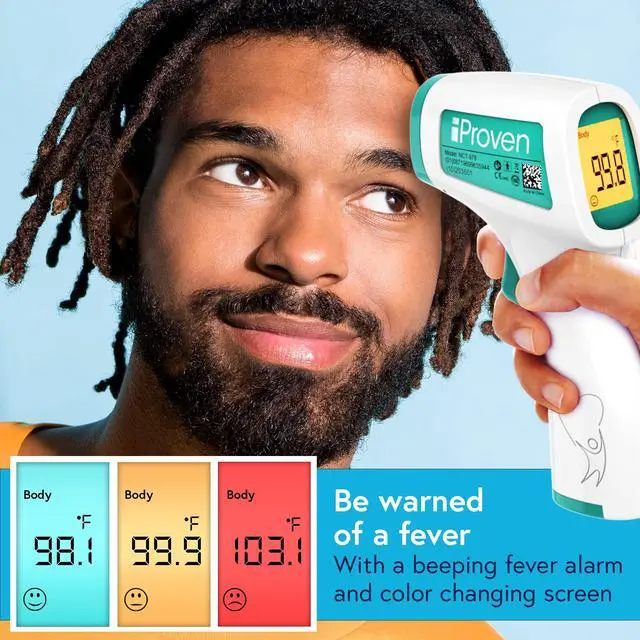 Alt view image 5 of 5 - Infrared Forehead Thermometer for Adults and Infants, Touchless Thermometer, 1sec Instant Accurate Readings, 3 in 1 Including Fever Alarm, Silent & Memory Mode