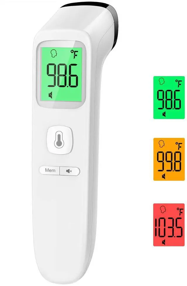 Main image of No-Touch Thermometer for Adults and Kids, Accurate Digital Baby Thermometer, Fever Alarm & Silent Mode, 2 in 1 Forehead & Object Mode
