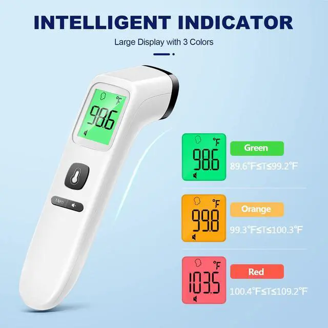 Alt view image 3 of 7 - No-Touch Thermometer for Adults and Kids, Digital Accurate Baby Thermometer with Fever Alarm, 1 Second Fast Result, Easy to use, 2 in 1 Mode