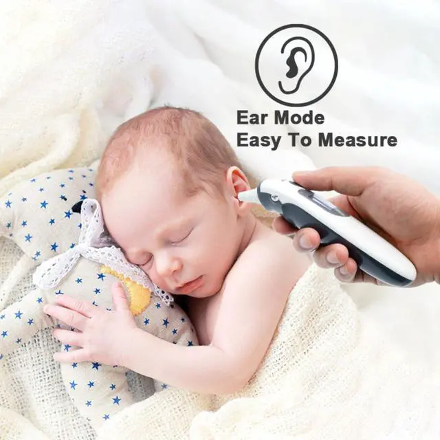 Alt view image 4 of 7 - Thermometer for Kids and Adults, Accurate Digital Infant Thermometer, Fever Alarm & Silent Mode, 2 in 1 Forehead & Ear Mode