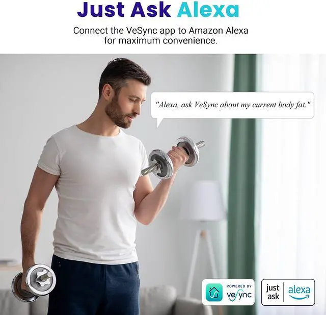 Alt view image 7 of 7 - Smart Scale for Body Weight, Digital Bathroom Weighing Machine Fat Percentage BMI Muscle, Accurate Composition Analyzer People, Bluetooth Electronic Measurement Tool, 400lb