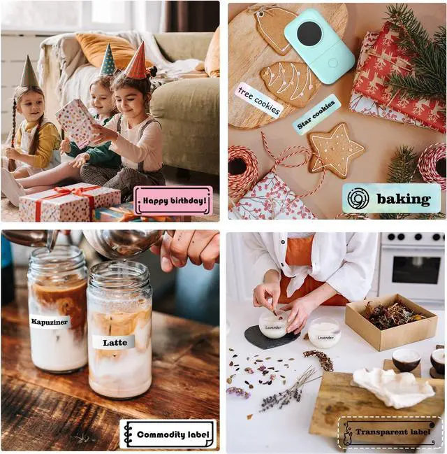 Alt view image 2 of 7 - Label Maker, D30 Portable Bluetooth Mini Label Printer Machine, Smartphone Handheld Thermal Sticker Small Labeler Multiple Templates Fonts Icon Inkless Custom Label for Home Kids, School Item