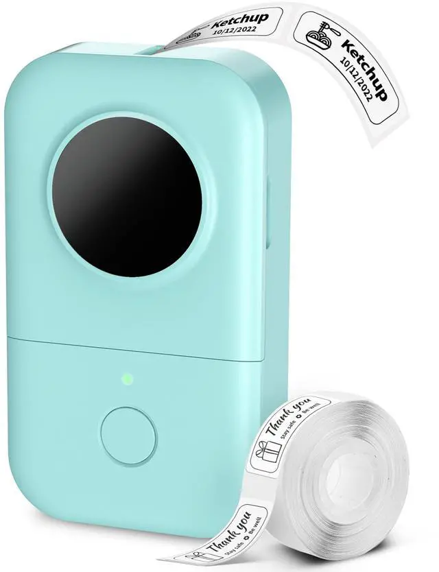 Main image of Label Maker, D30 Portable Bluetooth Mini Label Printer Machine, Smartphone Handheld Thermal Sticker Small Labeler Multiple Templates Fonts Icon Inkless Custom Label for Home Kids, School Item