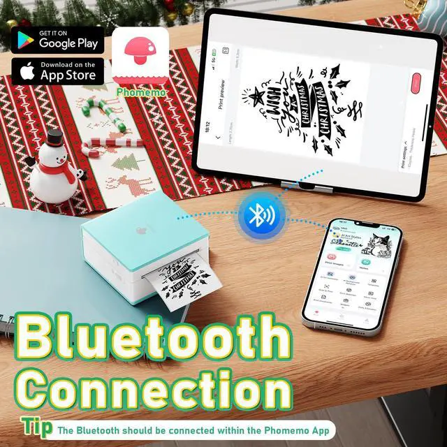 Alt view image 4 of 7 - Mini Sticker Printer Maker M02, Mini Thermal Sticker Printer Machine with 3 Rolls Paper, Pocket Small Label Maker Instant Print for DIY Creation, Photo, Study Notes, Memo, Gift, Cyan