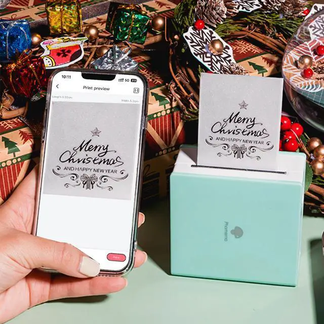 Alt view image 5 of 7 - Mini Sticker Printer Maker M02, Mini Thermal Sticker Printer Machine with 3 Rolls Paper, Pocket Small Label Maker Instant Print for DIY Creation, Photo, Study Notes, Memo, Gift, Cyan