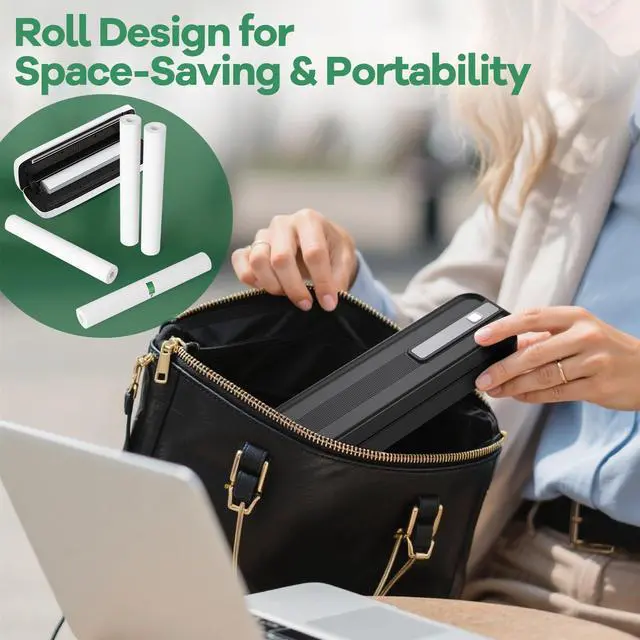 Alt view image 5 of 7 - 5 Rolls Thermal Printer Paper 8.5"x11" US Letter Size, BPA free Quick-Dry Thermal Paper,Thermal Printing Paper Rolls Compatible Most Portable Printers(About 130 Sheets)