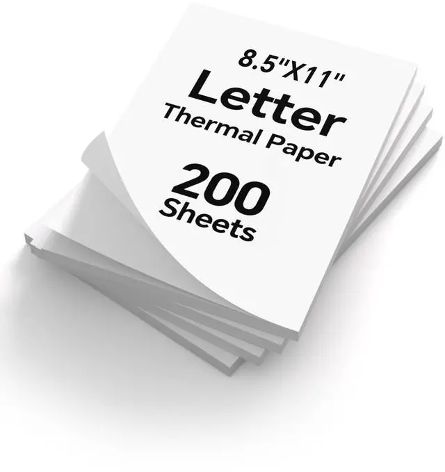 Main image of 200 Sheets Thermal Printer Paper 8.5x11 US Letter MT610 Thermal Paper, Compatible with /iDPRT/HPRT Portable Printer and Other Brands Thermal Document Printers