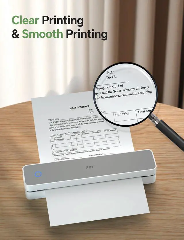 Alt view image 4 of 7 - 200 Sheets Thermal Printer Paper 8.5x11 US Letter MT610 Thermal Paper, Compatible with /iDPRT/HPRT Portable Printer and Other Brands Thermal Document Printers