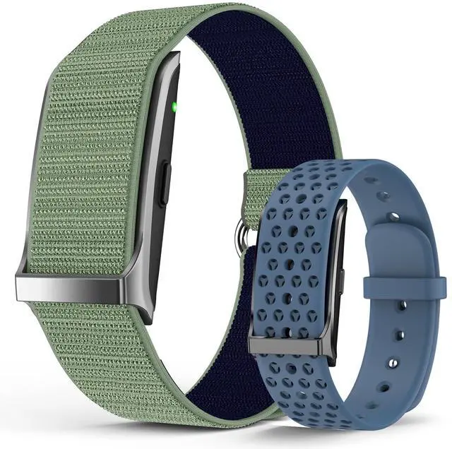 Main image of Smart Bracelet, Wearable Activity & Fitness Tracker Band, 24H Sleep Tracker, All-Day Continuous Heart Rate Blood Pressure Stress HRV Monitor, 120+ Sport Modes Smart Wristband Free APP 2 Bands Blue