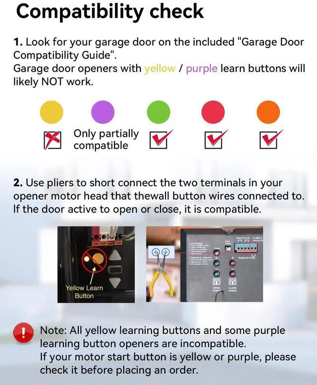 Alt view image 2 of 7 - Smart Garage Door Opener, Universal WiFi Garage Door Remote Controller with Smartphone App Control, Door Left Open Alert, Compatible with iOS, Android, Alexa, Google Assistant, IFTTT, No Hub Needed