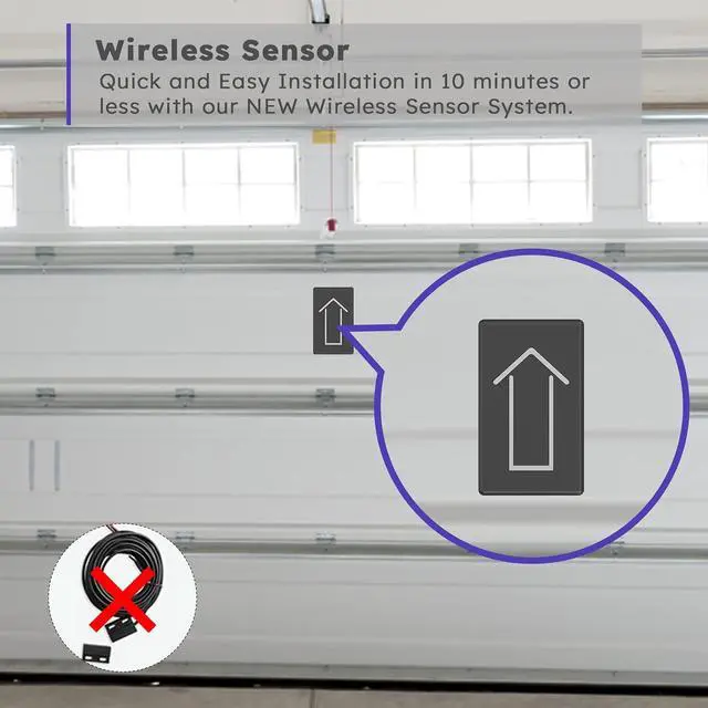 Alt view image 2 of 7 - Smart Garage Door Opener Remote (2nd Gen), Universal Wi-Fi Garage Door Controller, wirling-Free, APP Control, Compatible with Alexa, Google Assistant, Siri, No Hub Needed