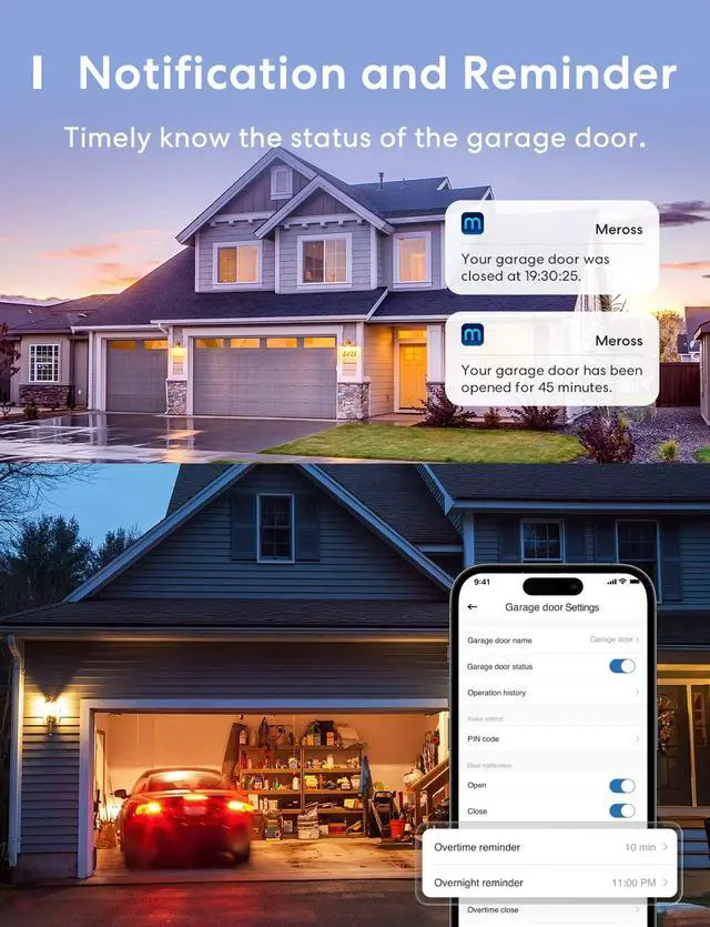 Alt view image 7 of 7 - Smart Garage Door Opener Remote with External Antenna, Compatible with Amazon Alexa, SmartThings, Control Up to 3 Single Doors(Non HomeKit Versions with 2 Door Sensors)