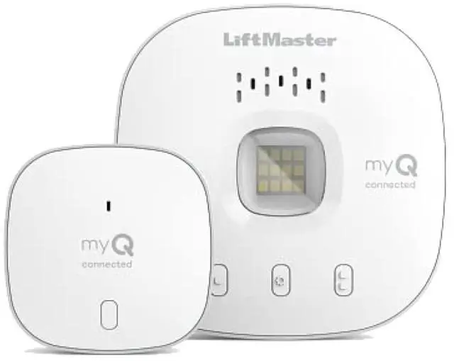 Main image of myQ Smart Garage Control - Wireless Garage Hub and Sensor with WiFi & Bluetooth - Smartphone Controlled, 821LMC-S, White