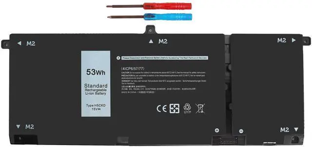 Main image of H5CKD Battery 53Wh, Replacement Dell 5406 Laptop Battery for Dell Inspiron 5400 5406 5502 7306 7300 7500 7506 2-in-1 Silver 5300 5301 5401 5409 5501 5502 5509 Latitude 3410 3510 Computer Batteries.