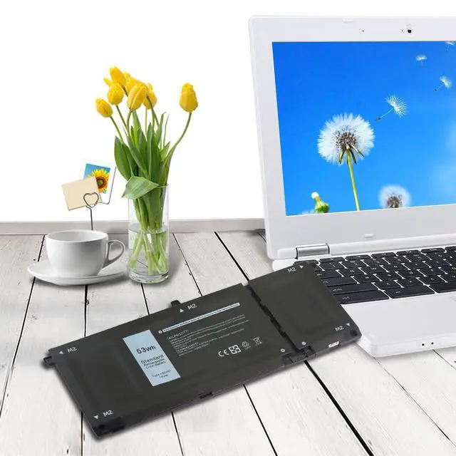 Alt view image 5 of 6 - H5CKD Replacement Dell Inspiron 5400 5502 Laptop Battery for Dell Inspiron 5400 5406 7306 7405 7300 7500 7506 2-in-1 Silver 5300 5301 5401 5402 5408 5409 5502 5508 5509 Series Vostro 5300 5301 7T8CD.