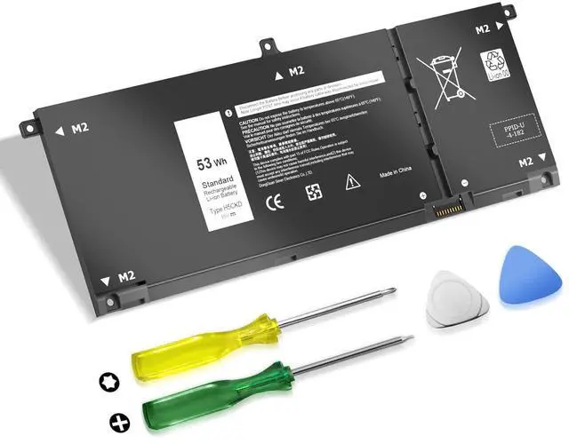 Main image of 53Wh H5CKD 15V Battery Compatible with Dell 5400 7300 7506 2-in-1 5406 7405 7306 7500 Silver 5300 5408 5409 5301 5401 5402 5501 5502 5508 5509 Latitude 3410 3510 Vostro 5300 5301 7T8CD