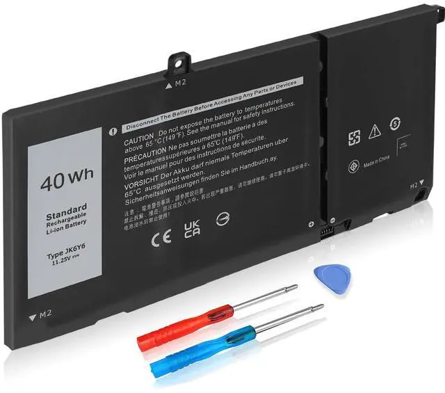 Main image of 40Wh Replacement Dell Battery for Dell Inspiron 5300 5301 5401 5402 5408 5409 5501 5508 5509 5400 5406 7300 7306 7500 7506 2-in-1 Silver Latitude 3410 3510 Vostro 5301 5401 5501 P102F H5CKD