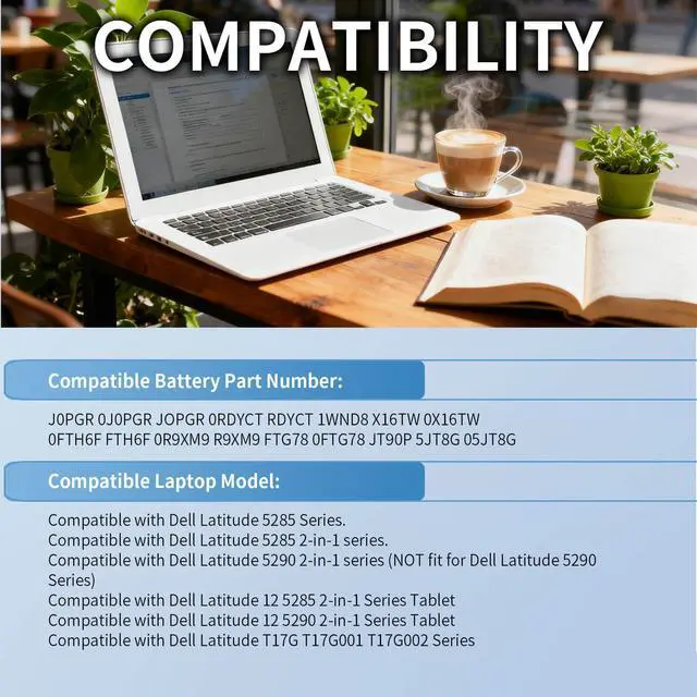 Alt view image 7 of 7 - 40Wh Replacement Dell Battery for Dell Inspiron 5300 5301 5401 5402 5408 5409 5501 5508 5509 5400 5406 7300 7306 7500 7506 2-in-1 Silver Latitude 3410 3510 Vostro 5301 5401 5501 P102F H5CKD