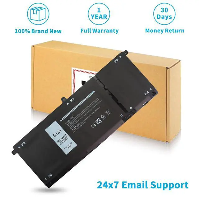 Alt view image 6 of 7 - H5CKD Laptop Battery for Dell inspiron 7300 7306 7405 7500 2-in-1 7506 5501 5502 5300 5301 5400 5401 5402 5406 5408 5508 5409 5509 Latitude 3410 3510 vostro 5300 5301 5401 5501 9077G TXD03 7T8CD